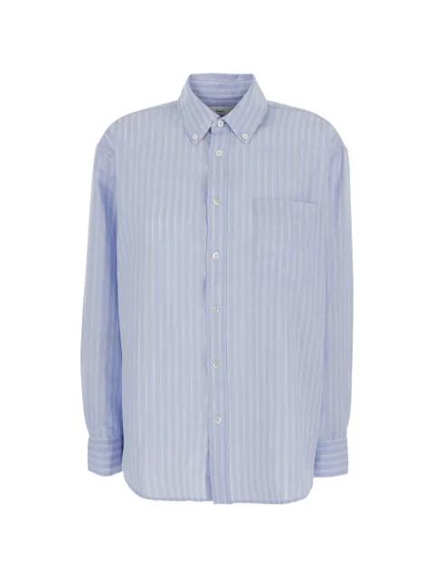 striped button-down shirt by DUNST