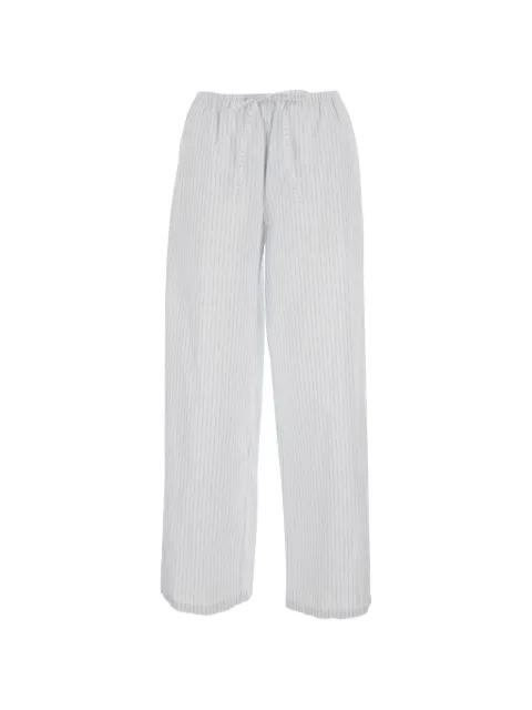 striped drawstring trousers by DUNST