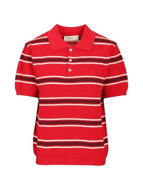 striped polo shirt by DUNST