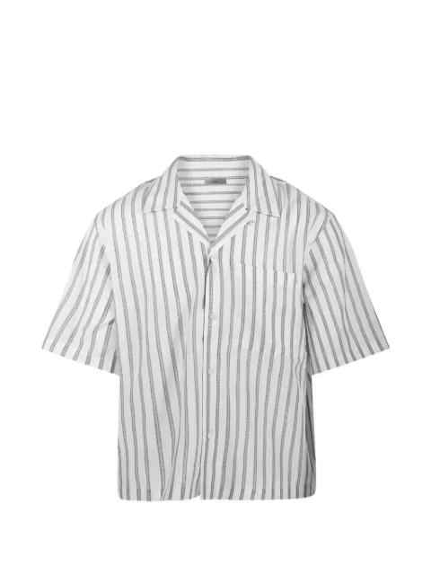 striped short-sleeve shirt by DUNST