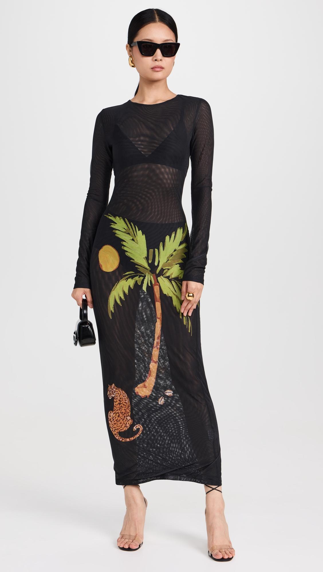 Tiger Mesh Maxi Dress by DUR DOUX
