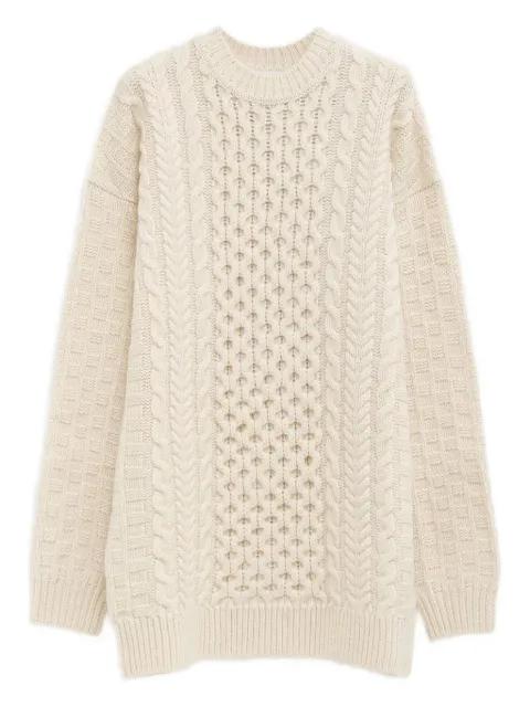 cable-knit textured mini dress by DURAN LANTINK