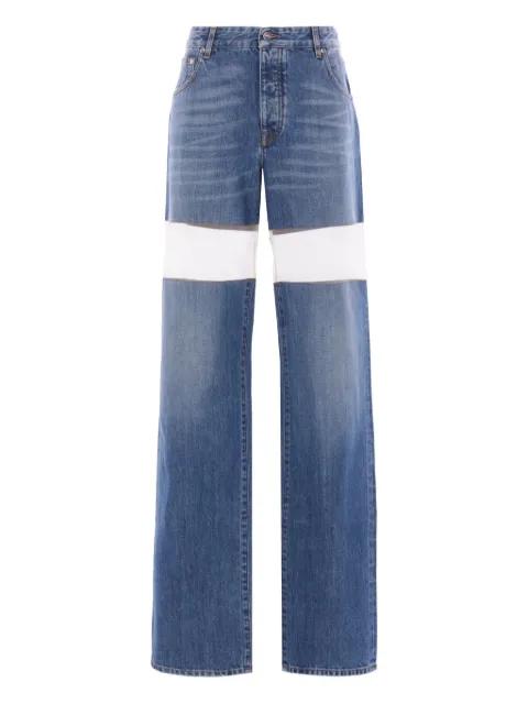 cut-out straight jeans by DURAN LANTINK