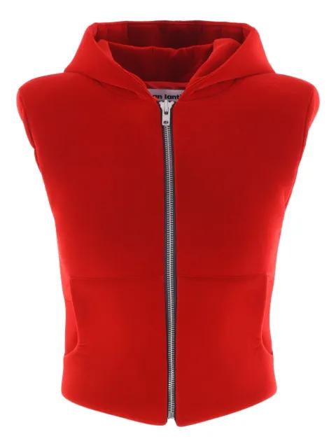 hoodied padded waistcoat by DURAN LANTINK