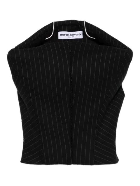 pinstripe cropped top by DURAN LANTINK