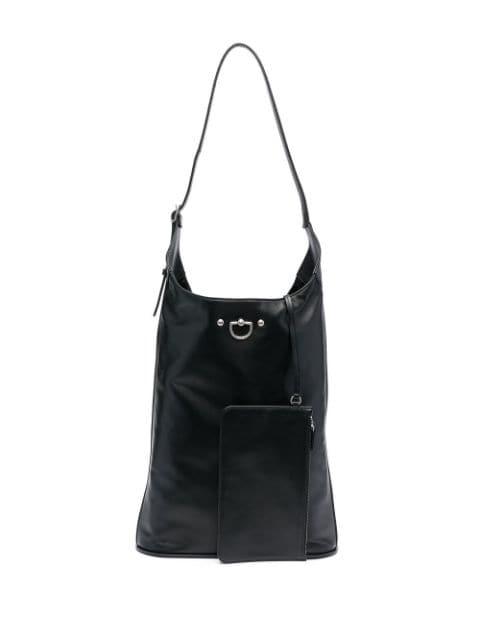 D-ring leather tote bag by DURAZZI MILANO