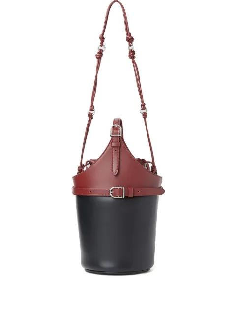 belted bucket bag by DURAZZI MILANO