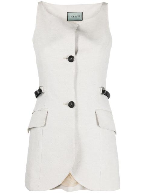 button-fastening sleeveless waistcoat by DURAZZI MILANO