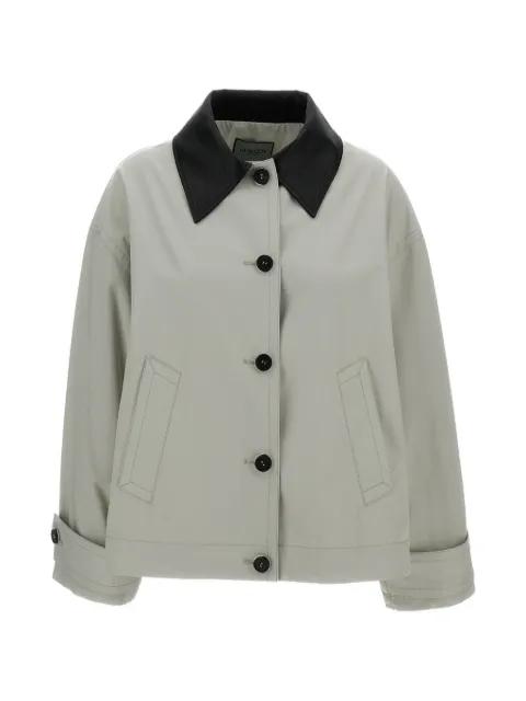collar button-up jacket by DURAZZI MILANO