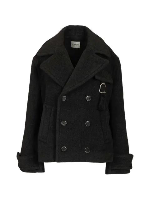 double-breasted wool peacoat by DURAZZI MILANO