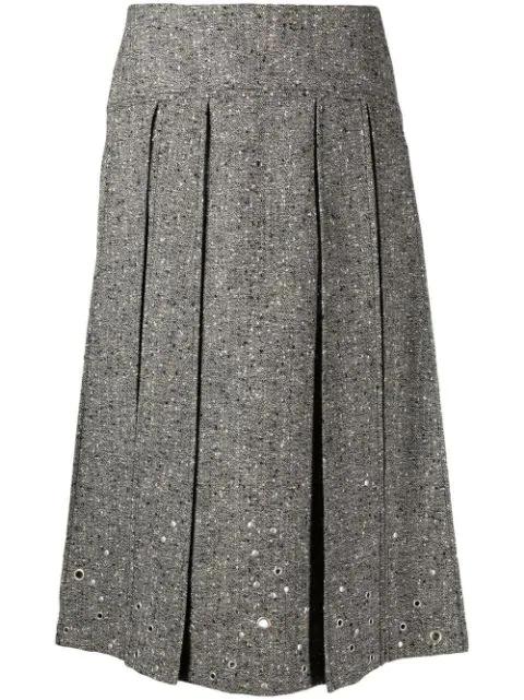 pleated mid-length skirt by DURAZZI MILANO