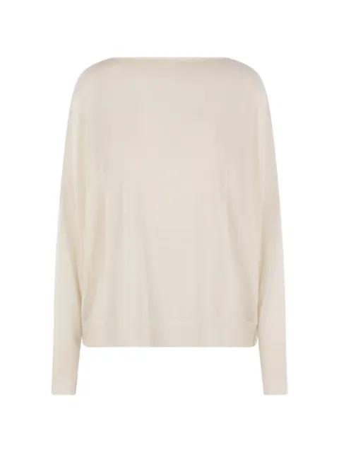 boat-neck sweater by DUSAN