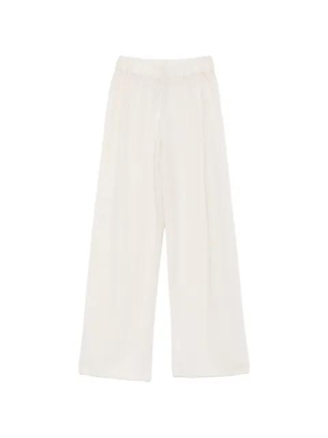 elasticated-waistband trousers by DUSAN