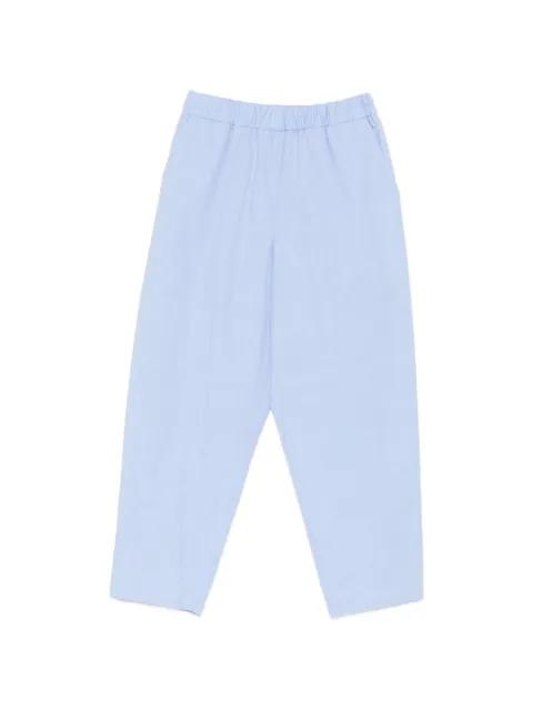 elasticated-waistband trousers by DUSAN