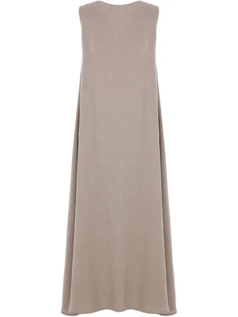 linen sleeveless dress by DUSAN