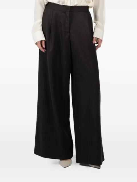 pleated palazzo pants by DUSAN