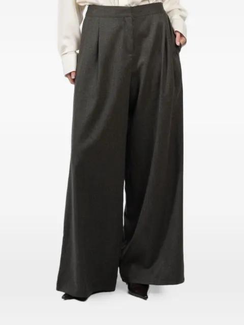 pleated wide-leg pants by DUSAN