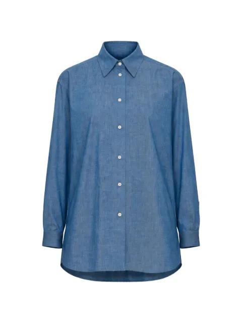 pointed-collar shirt by DUSAN