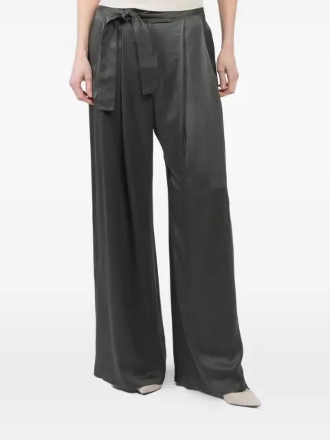 tie-waist palazzo pants by DUSAN