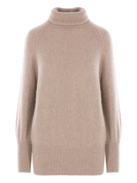 turtleneck ribbed-hem sweater by DUSAN