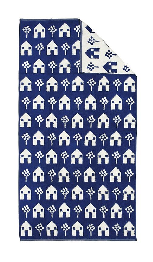 Dusen Dusen Cottage Bath Towel in Navy by DUSEN DUSEN
