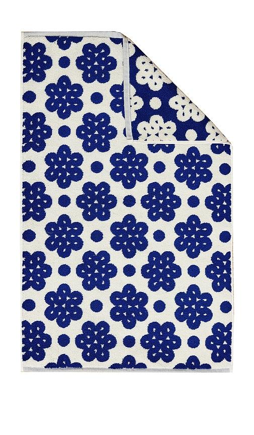 Dusen Dusen Raspberry Hand Towel in Navy by DUSEN DUSEN