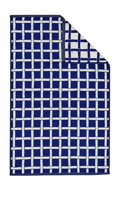 Dusen Dusen Tabby Hand Towel in Navy by DUSEN DUSEN
