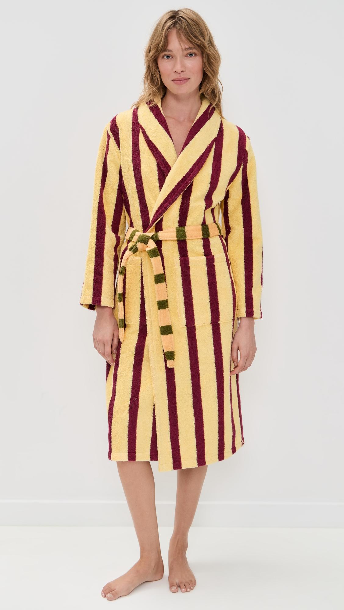 Stripe Bathrobe by DUSEN DUSEN