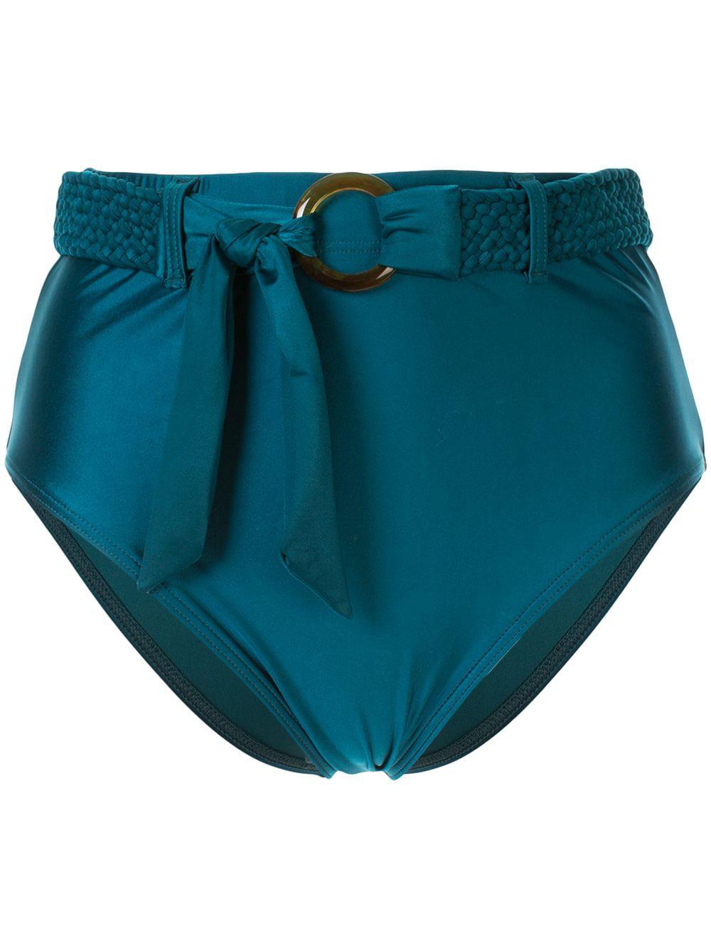 Océana belted high waisted bikini bottoms by DUSKII