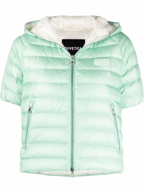 Vernia short-sleeved puffer jacket by DUVETICA