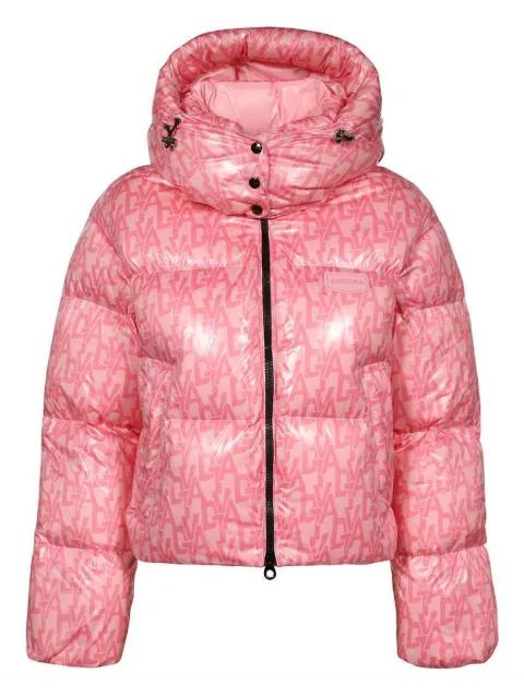 monogram-print jacket by DUVETICA