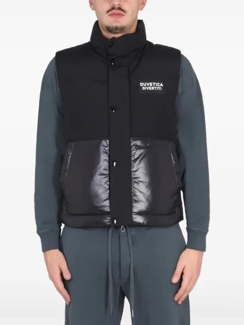 snap-button gilet by DUVETICA