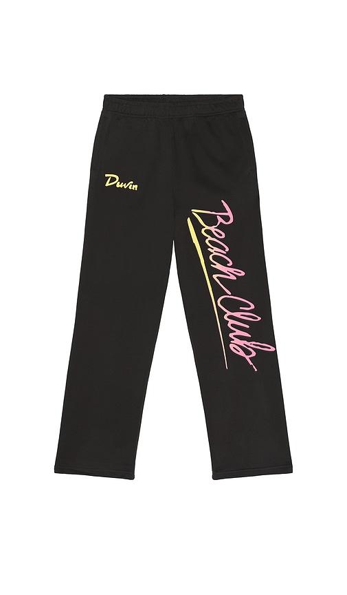 Duvin Design Beach Club Wide Leg Sweatpants in Charcoal by DUVIN DESIGN