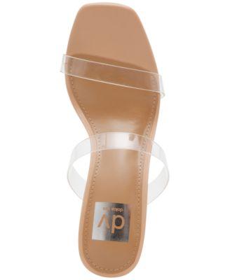 Women's Yorke Two-Band Square-Toe High-Heel Dress Sandals by DV DOLCE VITA Women's Yorke Two-Band Square-Toe High-Heel Dress Sandals by DV DOLCE VITA