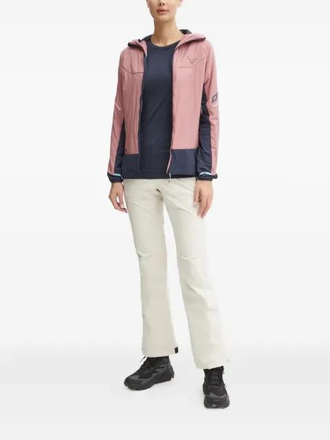 hoodied panelled jacket by DYNAFIT