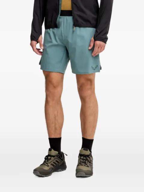 logo-print perforated shorts by DYNAFIT