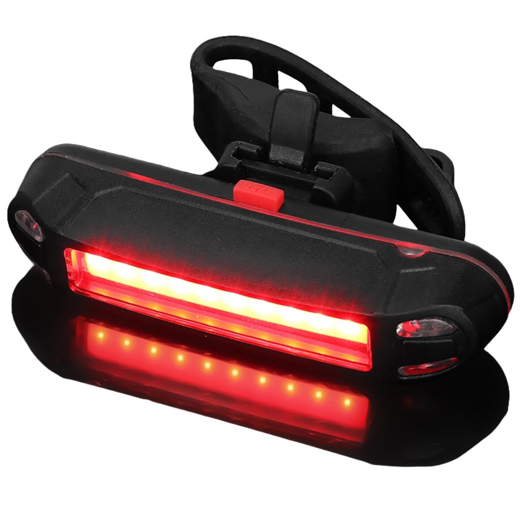 Back Seat Post Bike Bicycle COB Light Red & White USB Rechargeable by DYZI Back Seat Post Bike Bicycle COB Light Red & White USB Rechargeable by DYZI