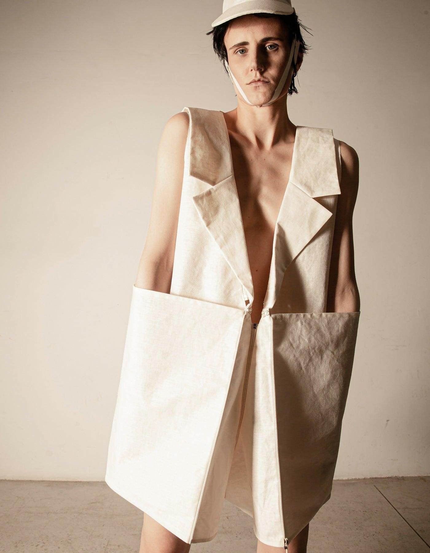LEXICON 3-way transforming piece: vest/dress/bag by DZHUS