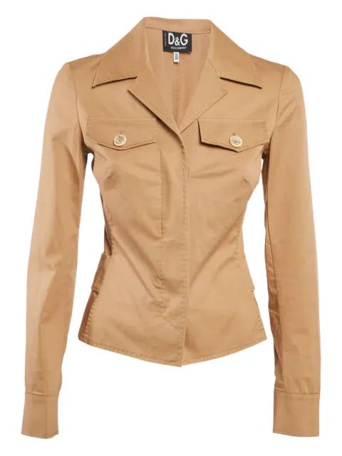 pre-owned button front cotton jacket by D&G VINTAGE