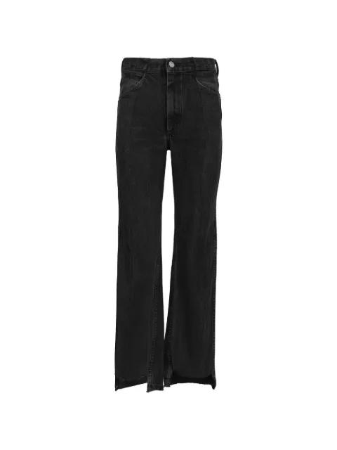 Audrey asymmetric-hem jeans by E.L.V. DENIM