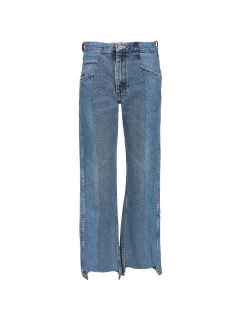 Audry stepped-hem jeans by E.L.V. DENIM