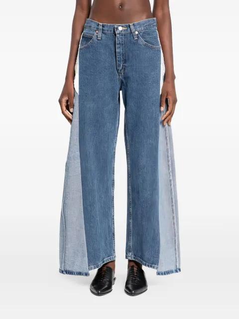 panelled wide-leg jeans by E.L.V. DENIM