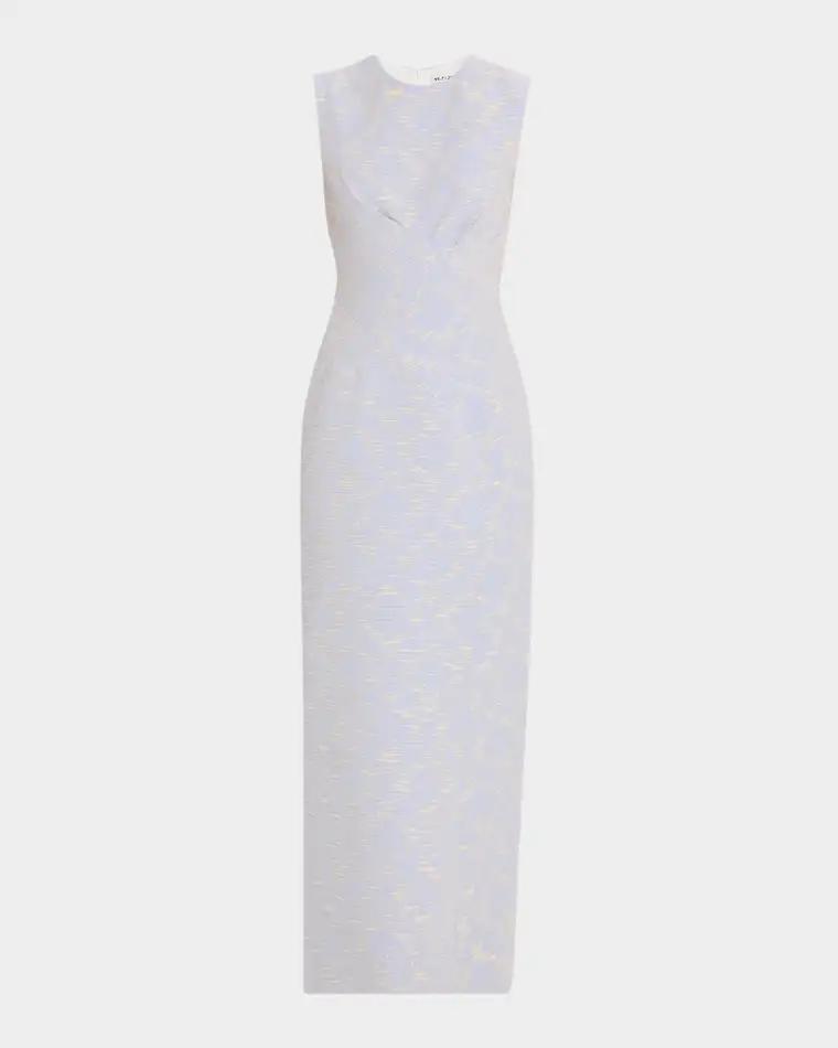 Lucia Sleeveless Column Maxi Dress by E.STOTT