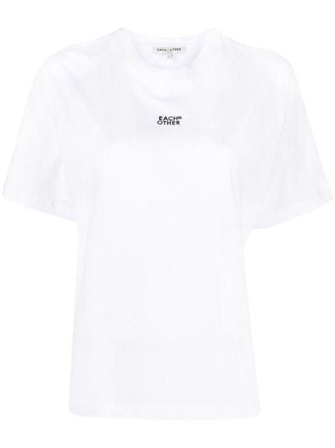 logo-print cotton T-shirt by EACH X OTHER