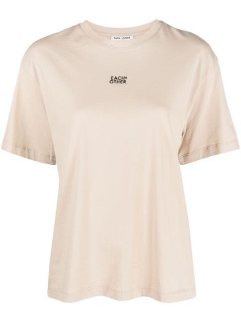 logo-print crew-neck T-shirt by EACH X OTHER