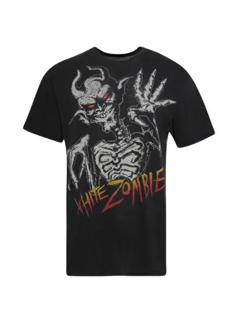 White Zombie graphic-print T-shirt by EARTHLING VIP