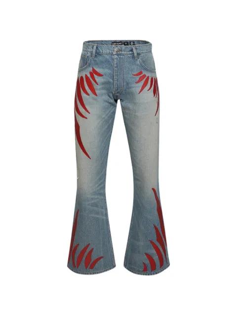 graphic-desingbutton-fastening jeans by EARTHLING VIP