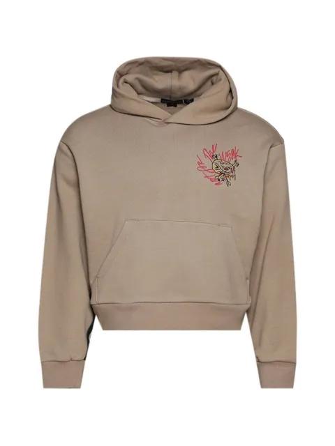 graphic-print hoodie by EARTHLING VIP