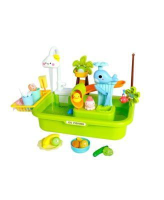 4 in 1 Play Sink Running Water Faucet Kitchen & Bath Toys by EASY PLAYHOUSE