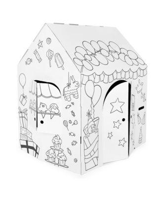 Birthday Arts & Craft Cardboard Fort by EASY PLAYHOUSE